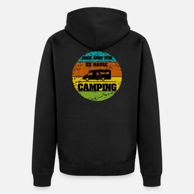 camping - Veste à capuche bio Premium Unisexe - noir