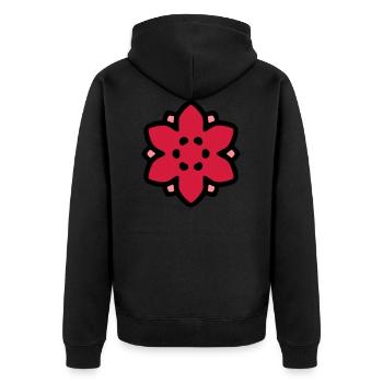 Blossom Blossom floraison Colorful Flower - Unisex Premium Organic Zip Hoodie - black - Back - Nico (187cm)