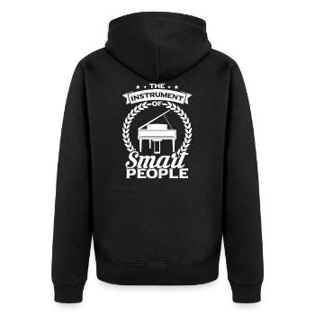 Pianiste cadeau - Veste à capuche bio Premium Unisexe - noir - Dos - Nico (187cm)