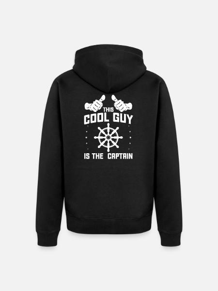 Captain Captain Sailing Gift - Unisex Premium Organic Zip Hoodie - black