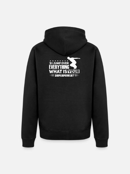 Parkour Sport Parkour Gift - Unisex Premium Organic Zip Hoodie - black