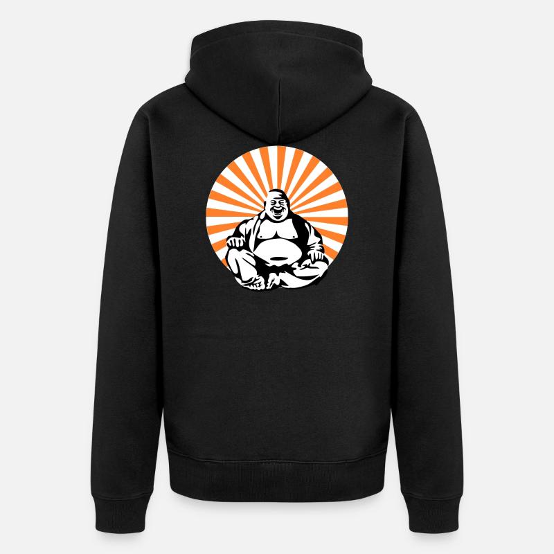 Bouddha - Veste à capuche bio Premium Unisexe - noir