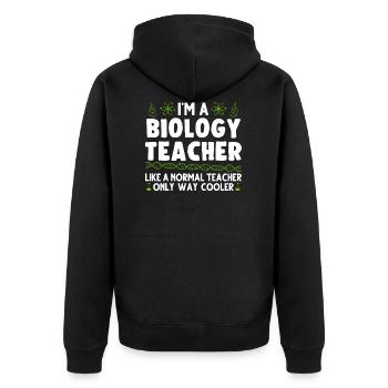 Professeur de biologie De biologie - Veste à capuche bio Premium Unisexe - noir - Dos - Nico (187cm)