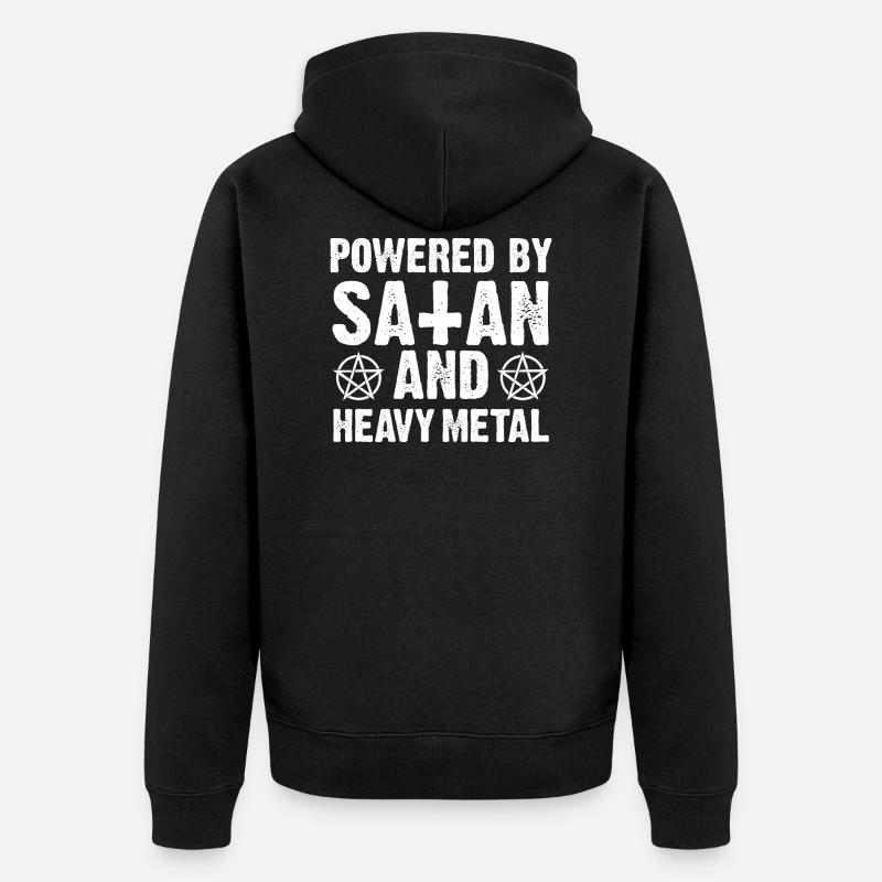 Heavy Metal Le satanisme - Veste à capuche bio Premium Unisexe - noir