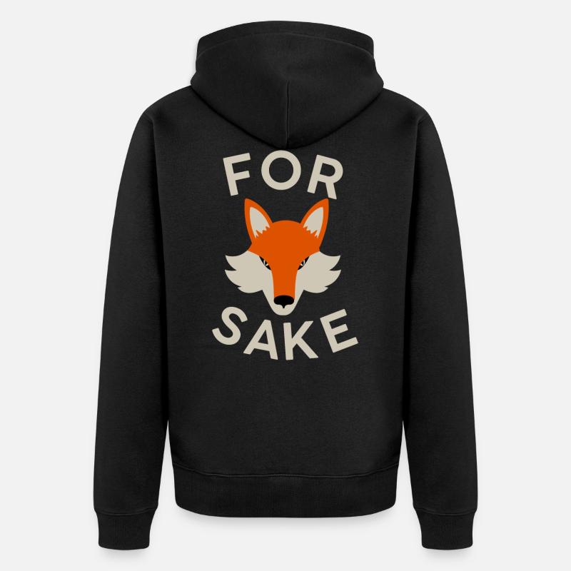 Fuchs Sake - Veste à capuche bio Premium Unisexe - noir
