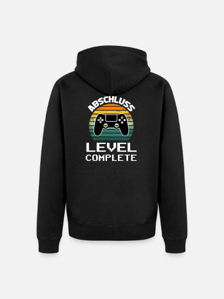 Abschluss Grundschule Schulabschluss Geschenk - Unisex Premium Bio Zip Hoodie - Schwarz