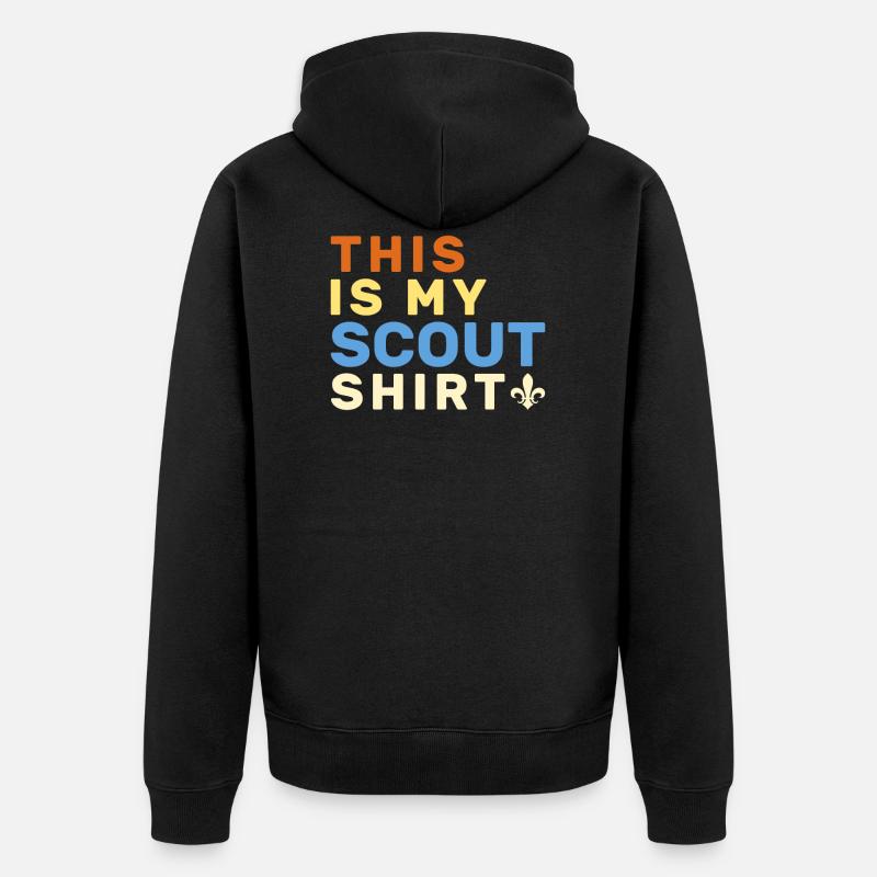 Scouting Scouting Geschenk - Unisex Premium Bio Zip Hoodie - Schwarz