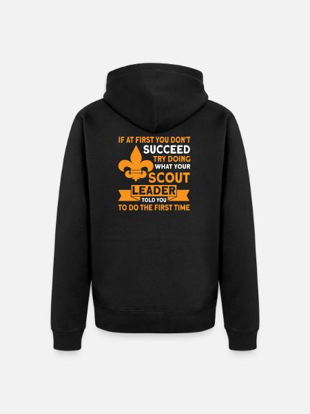 Scout Leader Scout Coach Gift - Unisex Premium Organic Zip Hoodie - black