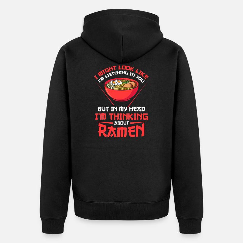 Ramen Ramen Cadeau - Veste à capuche bio Premium Unisexe - noir