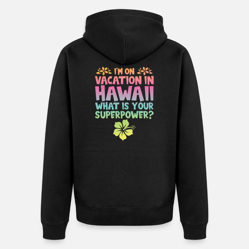 Hawaï Cadeau - Veste à capuche bio Premium Unisexe - noir