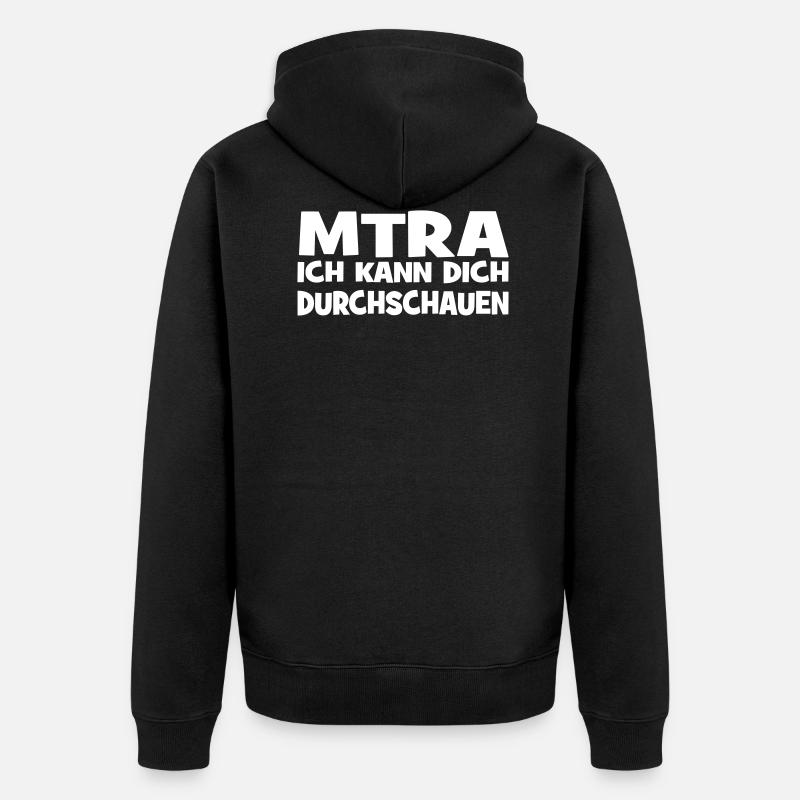 MTRA - Unisex Premium Bio Zip Hoodie - Schwarz