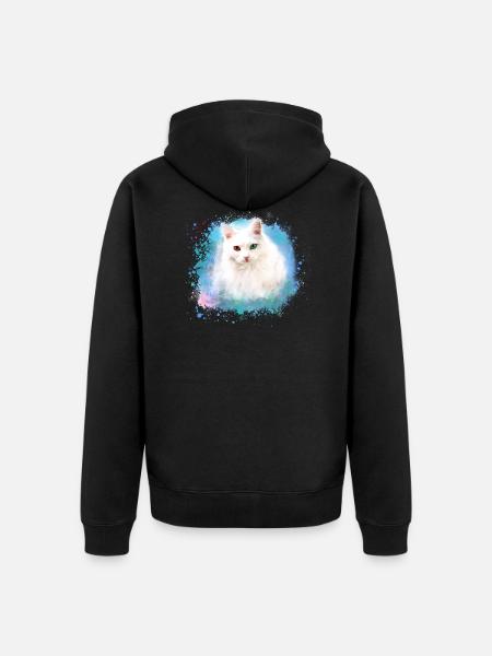 Persian cat,cat,ragdoll,siam cat - Unisex Premium Organic Zip Hoodie - black