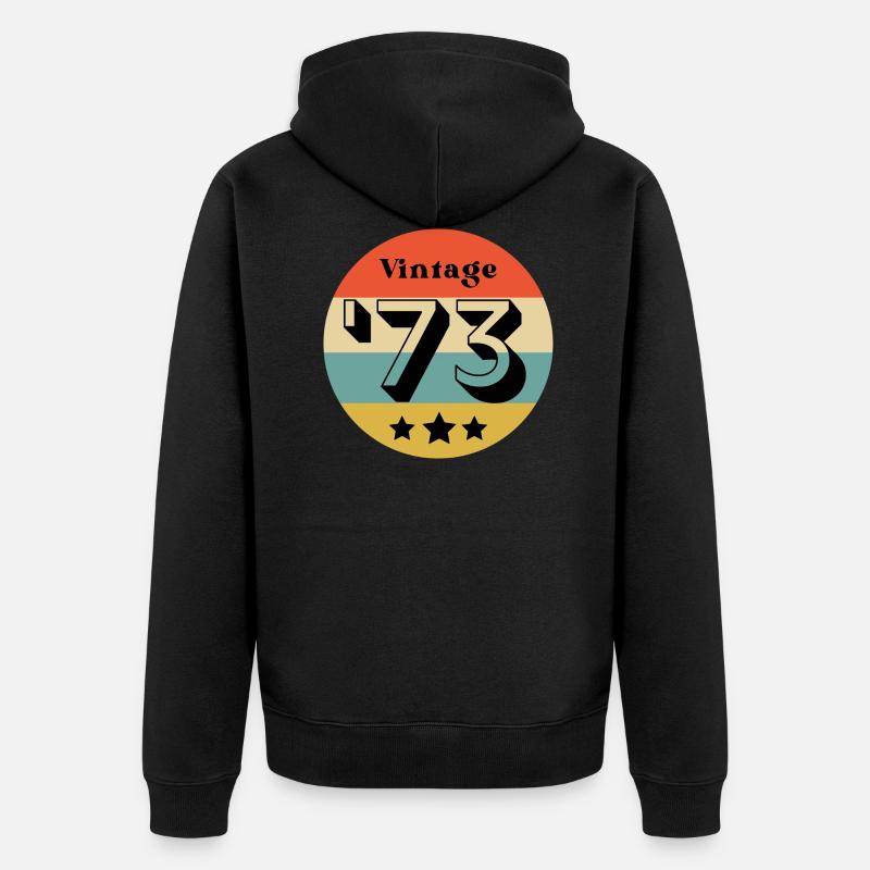 millésime 1973 - Veste à capuche bio Premium Unisexe - noir