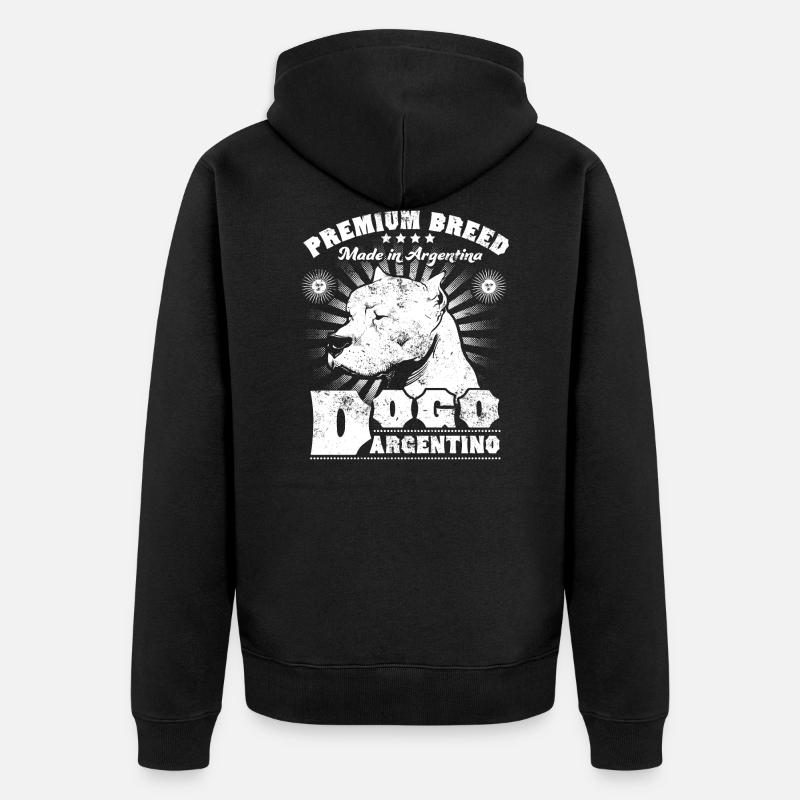 Dogo Argentino - Veste à capuche bio Premium Unisexe - noir