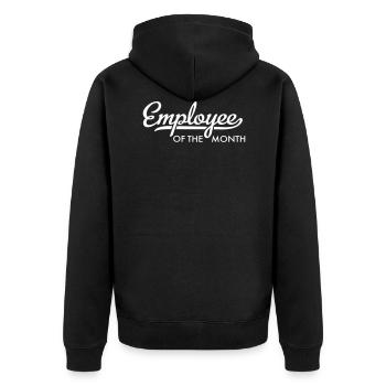Employé du mois - Veste à capuche bio Premium Unisexe - noir - Dos - Nico (187cm)