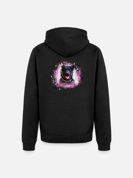 hund,schäferhund,welpe,rottweiler - Unisex Premium Bio Zip Hoodie - Schwarz
