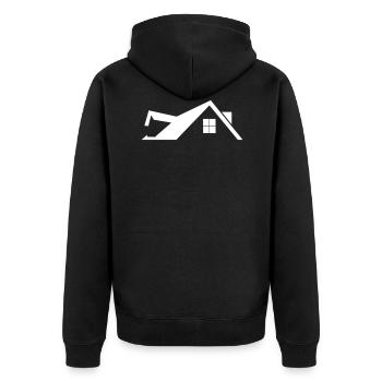 Toit - Veste à capuche bio Premium Unisexe - noir - Dos - Nico (187cm)