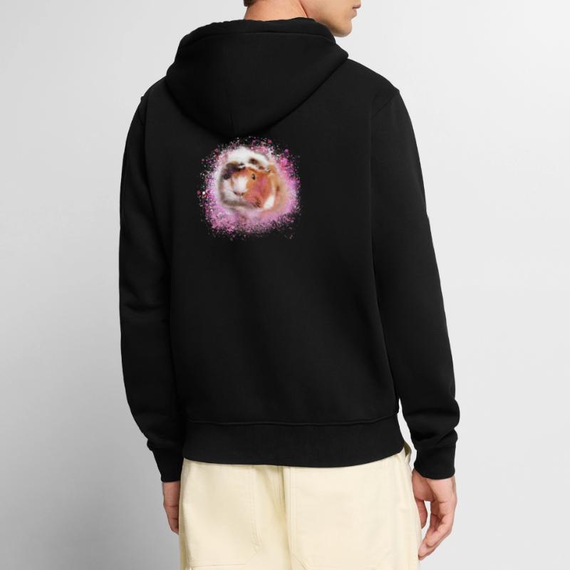 cochons d’Inde, graffitis, cochons d’Inde rosette Veste à capuche bio Premium Unisexe