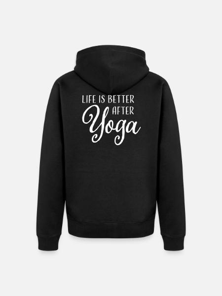 Yoga - Veste à capuche bio Premium Unisexe - noir