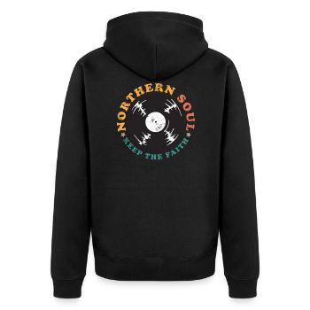 Âme du Nord Gardez la foi - Veste à capuche bio Premium Unisexe - noir - Dos - Nico (187cm)