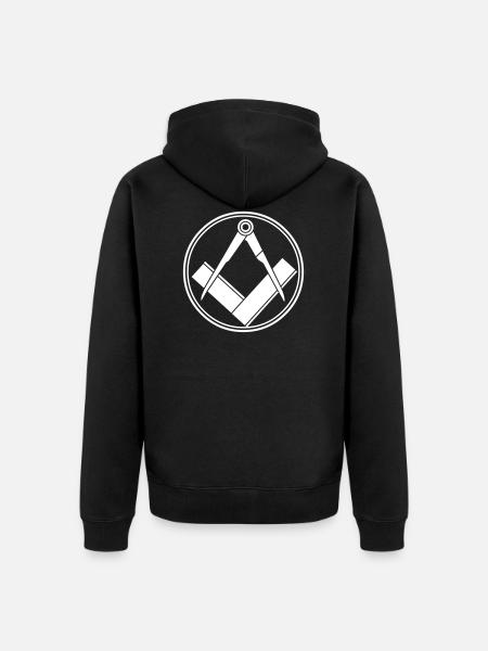 freemasonry - Unisex Premium Organic Zip Hoodie - black