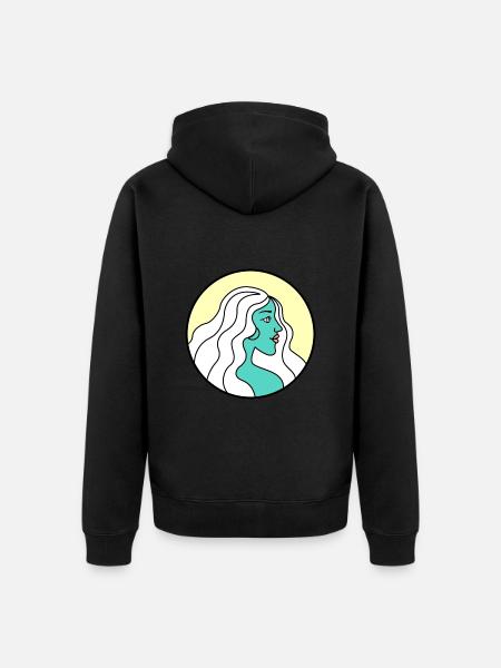 Fille - Veste à capuche bio Premium Unisexe - noir