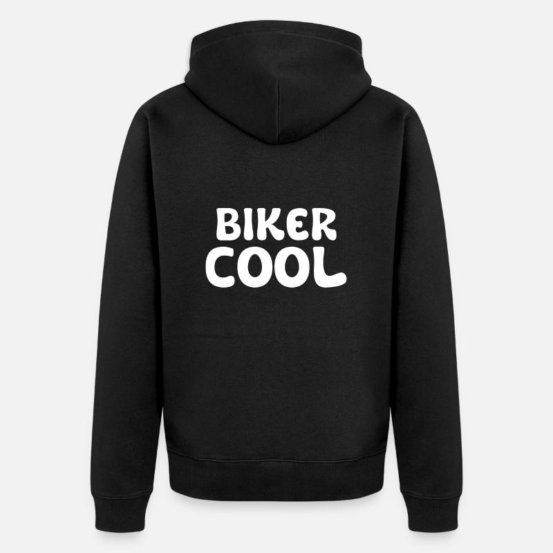 biker cool - Veste à capuche bio Premium Unisexe - noir