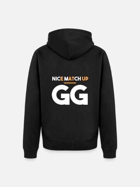 Nice game - GG - Unisex Premium Organic Zip Hoodie - black