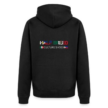 Philippinen Filipino Mexiko Herz DNA I Geschenk - Unisex Premium Bio Zip Hoodie - Schwarz - Hinten - Nico (187cm)