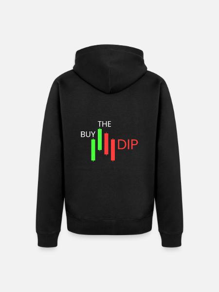 Buy the dip - Unisex Premium Organic Zip Hoodie - black