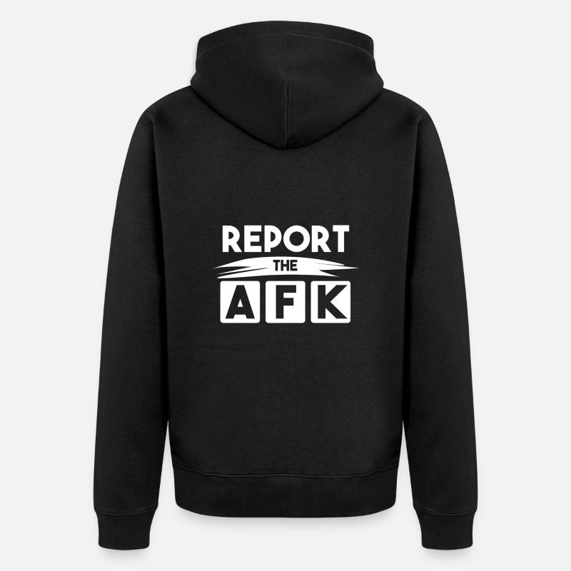 rapportez à l’AFK! - Veste à capuche bio Premium Unisexe - noir