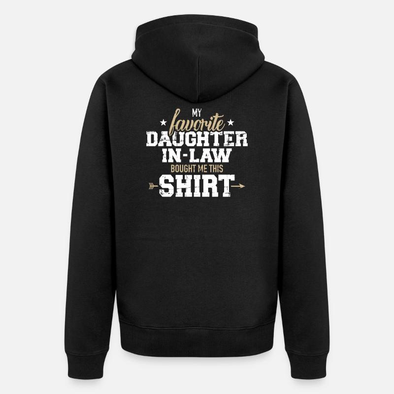 Schwiegervater - Unisex Premium Bio Zip Hoodie - Schwarz
