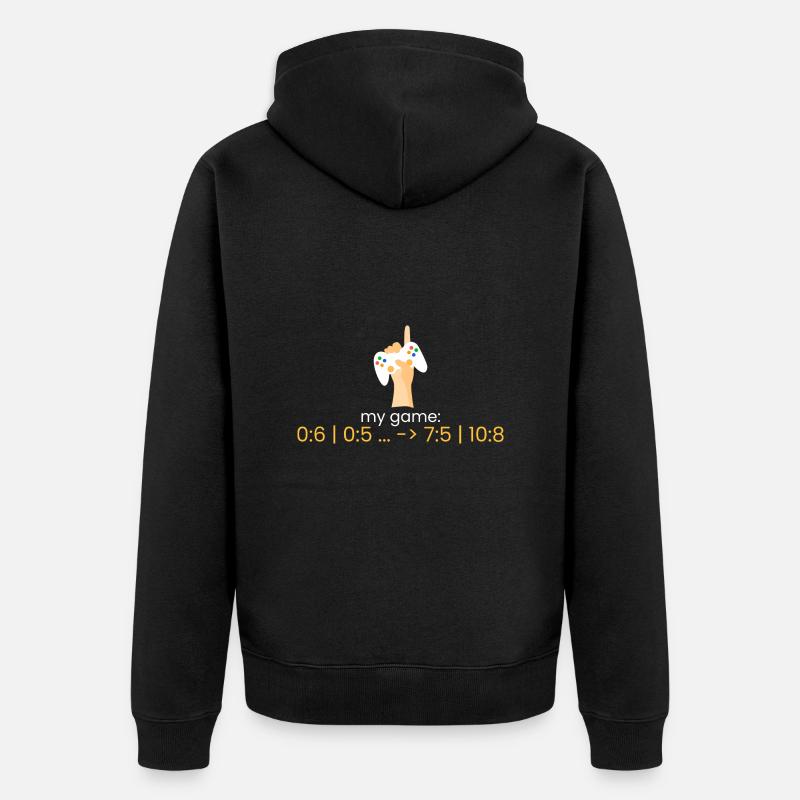 mon jeu: 0:6 | 0:5 .. -> - Veste à capuche bio Premium Unisexe - noir