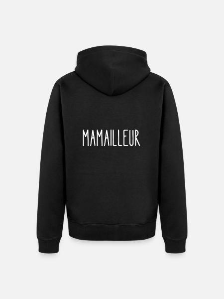 mamailleur - Veste à capuche bio Premium Unisexe - noir