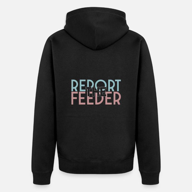 rapportent la FEEDER! - Veste à capuche bio Premium Unisexe - noir