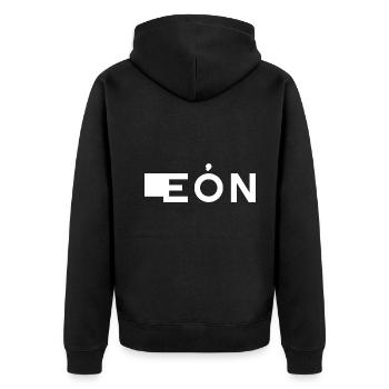 LEÓN – Castille-et-León – Espagne - Veste à capuche bio Premium Unisexe - noir - Dos - Nico (187cm)