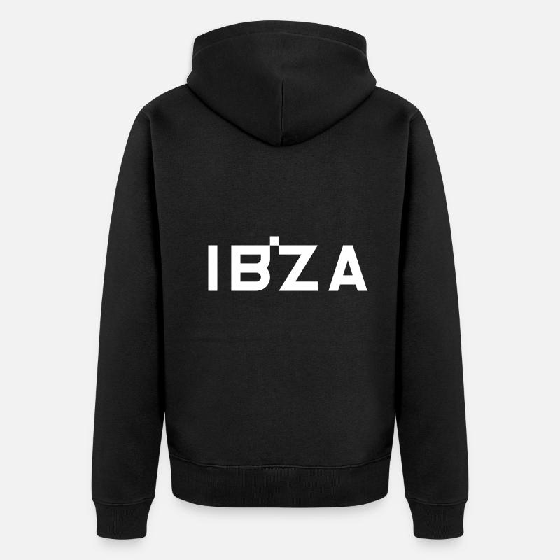 IBIZA – Îles Baléares – Espagne - Veste à capuche bio Premium Unisexe - noir