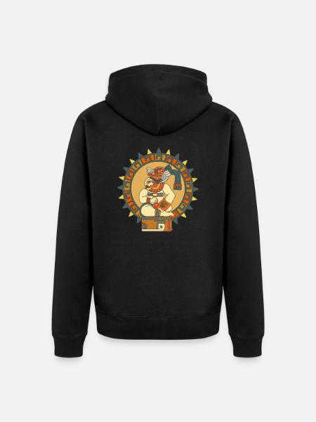 Maya - Unisex Premium Organic Zip Hoodie - black