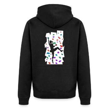 Bloc - Veste à capuche bio Premium Unisexe - noir - Dos - Nico (187cm)
