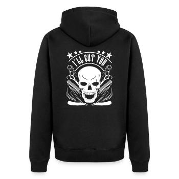 Coupe - Veste à capuche bio Premium Unisexe - noir - Dos - Nico (187cm)