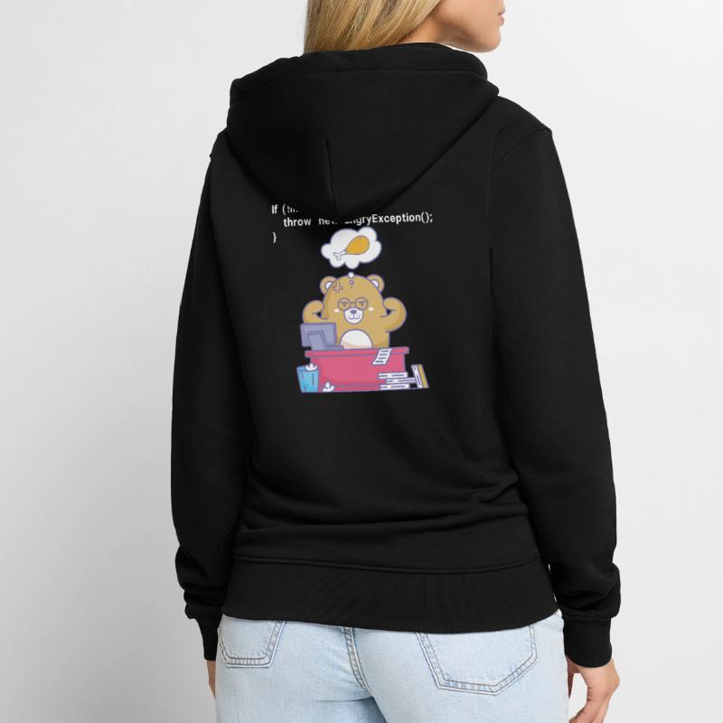 Programmation affamée Veste à capuche bio Premium Unisexe