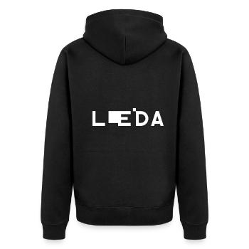 LLEIDA (Lérida) – Catalogne – Espagne - Veste à capuche bio Premium Unisexe - noir - Dos - Nico (187cm)