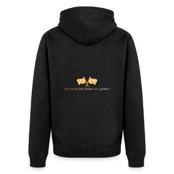 Combien de temps dure ce rallye ? - Veste à capuche bio Premium Unisexe - noir - Dos - Nico (187cm)