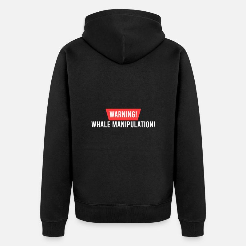 Manipulation des baleines! - Veste à capuche bio Premium Unisexe - noir