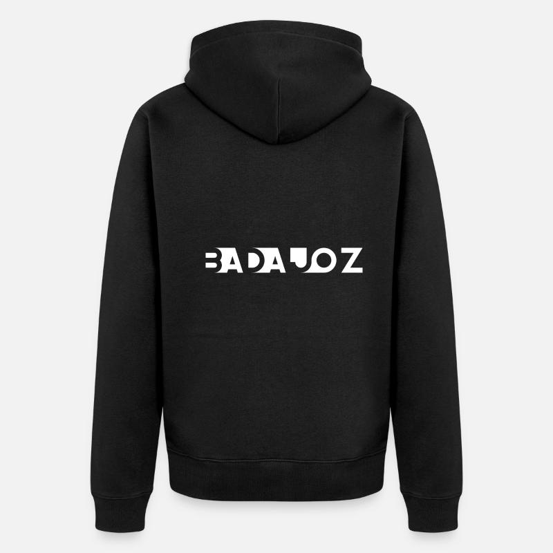 BADAJOZ – Badajoz – Estrémadure – Espagne - Veste à capuche bio Premium Unisexe - noir