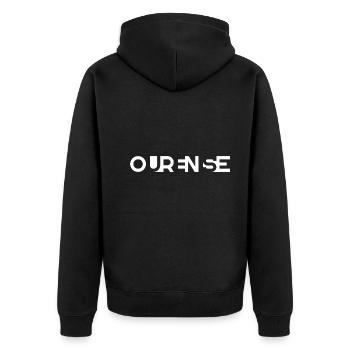 OURENSE (Orense) – Galice – Espagne - Veste à capuche bio Premium Unisexe - noir - Dos - Nico (187cm)