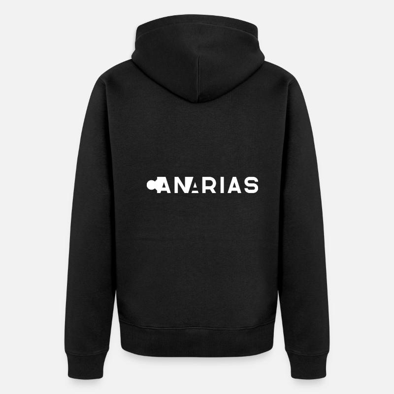 CANARIAS (Îles Canaries) – Espagne - Veste à capuche bio Premium Unisexe - noir