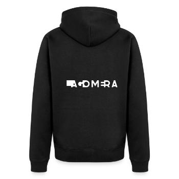 LA GOMERA – Îles Canaries – Espagne - Veste à capuche bio Premium Unisexe - noir - Dos - Nico (187cm)