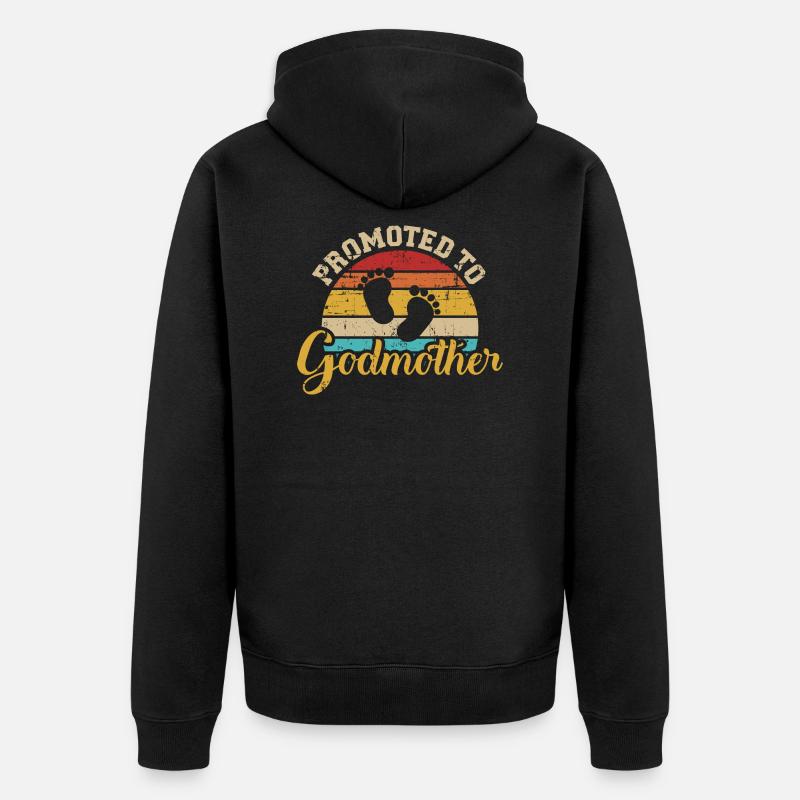 Marraine - Veste à capuche bio Premium Unisexe - noir