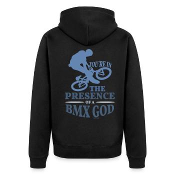 BMX God Professional Enfant Jeune Cadeau - Veste à capuche bio Premium Unisexe - noir - Dos - Nico (187cm)